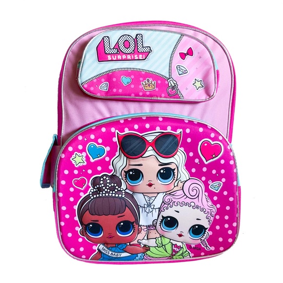 LOL Surprise Backpack and Lunch Bag Set Large Kids 3D Lunch Box Bundle 16” - Picture 3 of 10